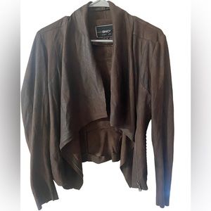 Blanc Noir BNCI from Nordstrom Brown Faux Leather Jacket (size S)